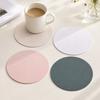 Pu Leather Coaster Can Be Insulated, Temperature-resistant and Non-slip Coaster, Dining Table Mat, Gift Advertising Printing