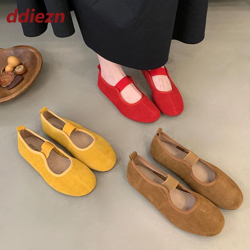 Fashion 2025 New Fashion Round Toe Women Mary Janes Flats Shoes Soft Female Slip On Footwear Shallow Ladies Flats With Shoes New