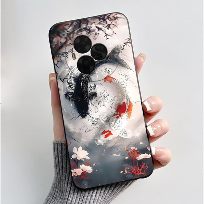 New Soft Black Casing For TCL NxtPaper 60 Ultra Green Cartoon Rabbit Pattern Shockproof Cover For TCL Ion X/TCL Ion V Case