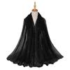 New Muslim Scarf for Women Hijab Hot Drilling With  Crystal Stone Work  Section Sunscreen Pearl Shawl Hijab Female Plain Hijab