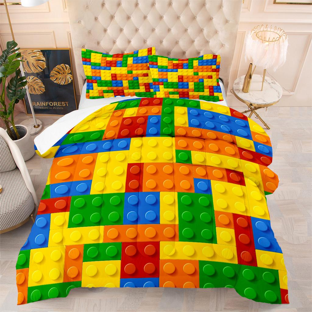 Big Tree Firefly Fat Quilt European Size Bedding Three-piece Set Digital Printing Quilt Cover