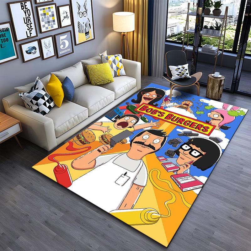 Bob's Burgers Cartoon Art suitable as a non-slip mat for the living room or bedroom sofa