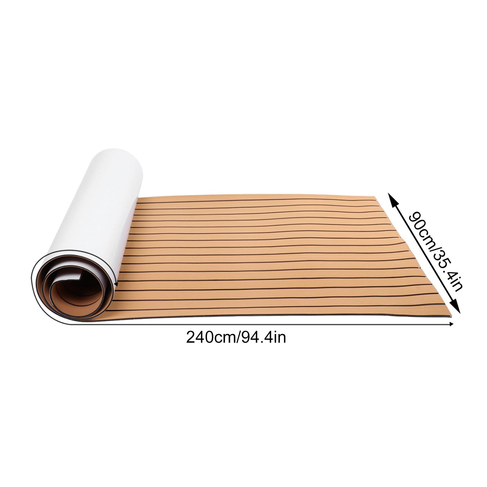 EVA Foam Sheets Boat 90x240cm Marine Boat Synthetic Flooring Self Adhesive EVA Foam Yacht Deck Sheet Marine Boat Floor Gold Black
