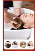 Sandalwood Massage Comb: Round Disc Finger Ring Shampoo Brush for Body and Scalp.