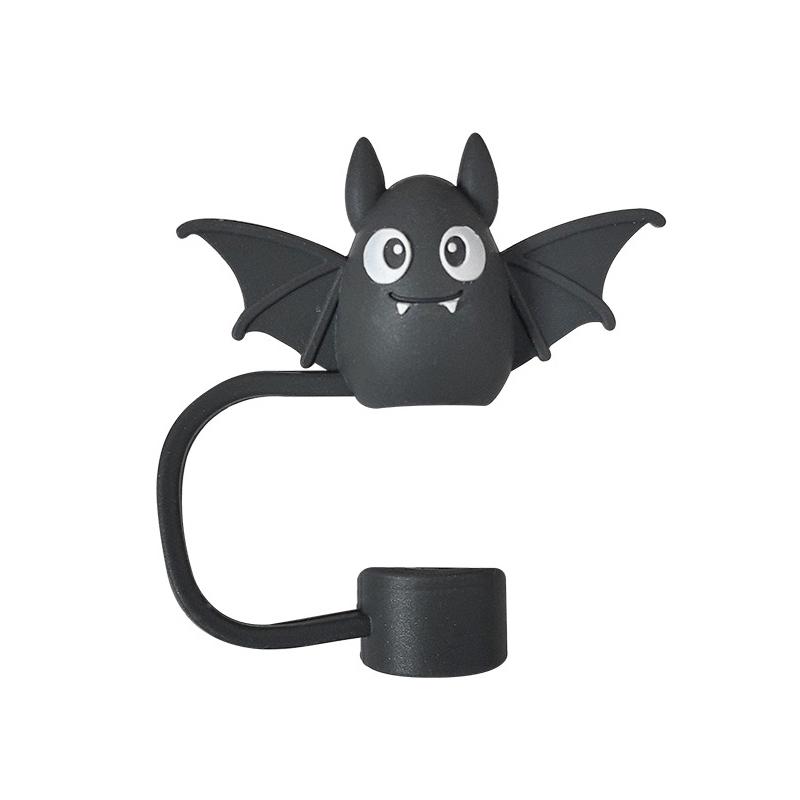 

Крышка для соломинки на Хэллоуин для чашки, силиконовая насадка для соломинки 10 мм, пыленепроницаемые многоразовые наконечники для соломинки для стакана