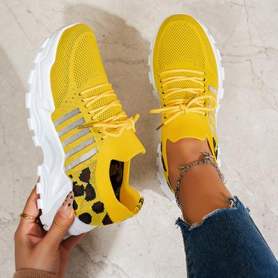 Fashion Elegant Plus Size 36-43 Shoes for Women Summer Autumn Women Lace Up Mesh Breathable Comfortable Platform Sneakers Sport Shoes