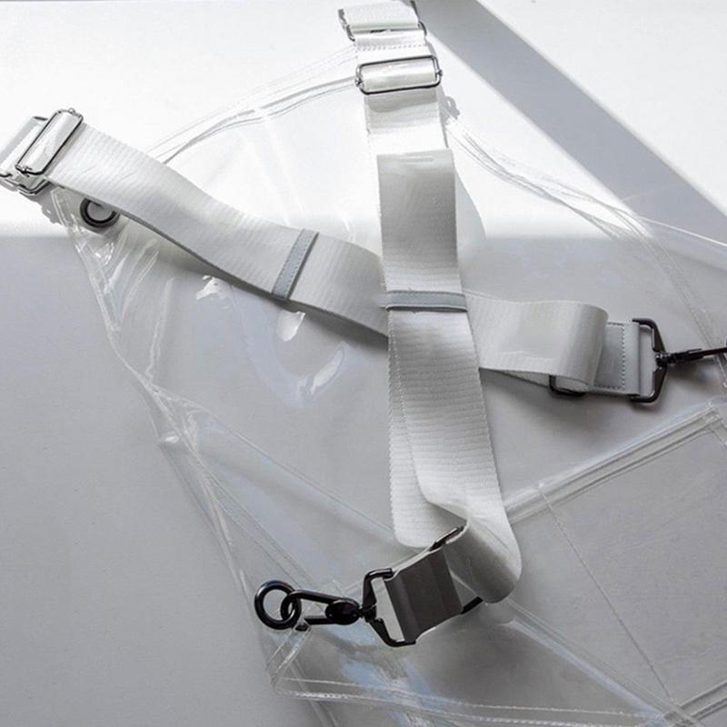 Women TPU Transparent Apron For Barber Chef Kitchen Baking Painting Oil-proof Clear Aprons With Pocket Waterproof