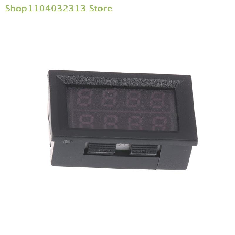 Mini Digital Voltmeter Ammeter 4-Digit 5-Wire DC 100V 10A Dual LED Display Voltage And Current Meter for Electronics