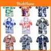 Camicia da Uomo Floreale a Maniche Corte di Qualità Premium con Design Hawaiano Senza Tempo