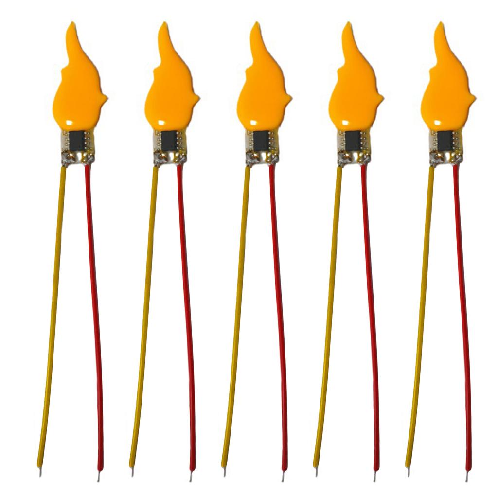 3/5/10PCS Flame Light Bulbs 2200K Diode 3V LED Flame Effect Light Bulb Light Bulb Accessories for Halloween Christmas Decor