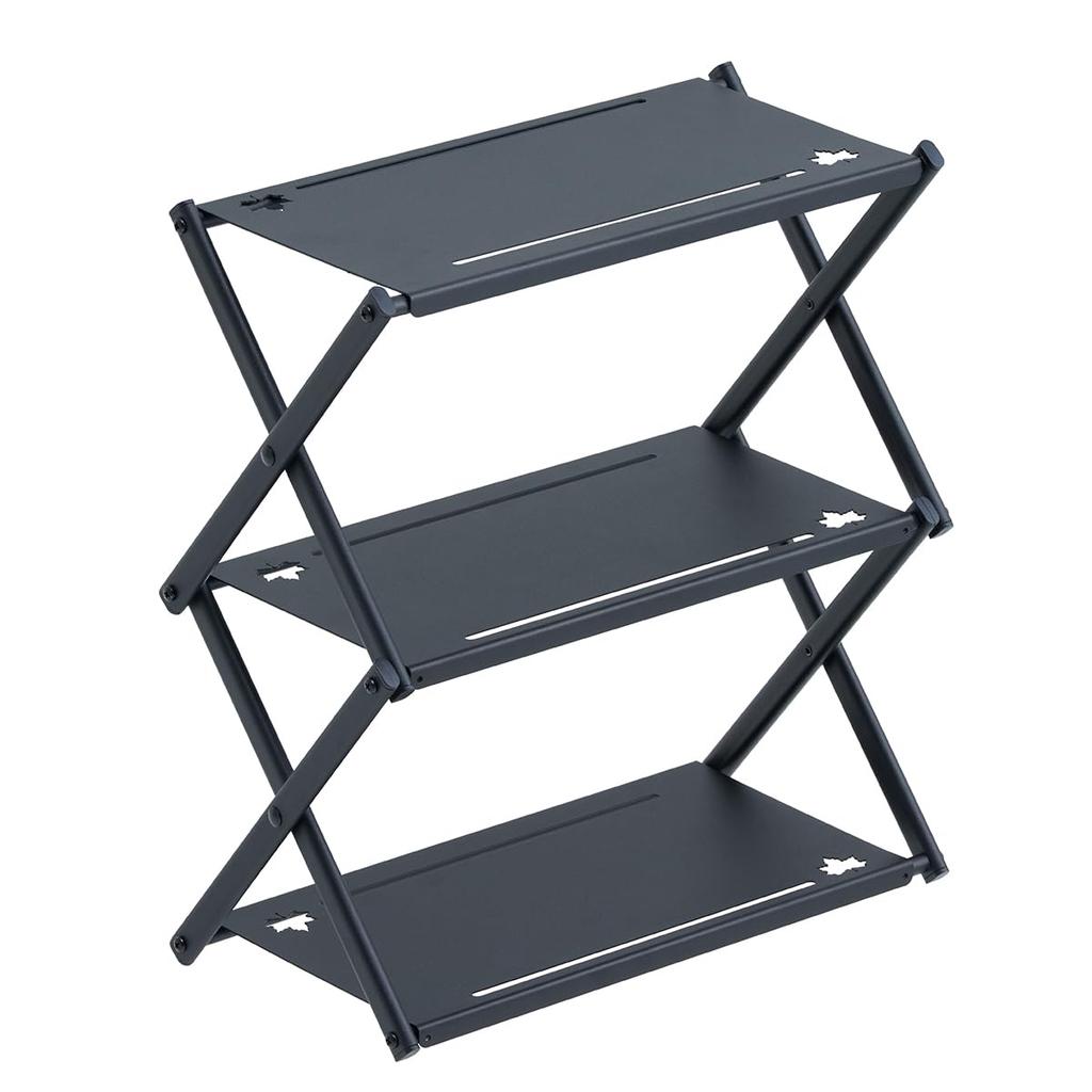 LOGOS Iron Custom Rack Table (73591005) for Dutch Ovens, Can be Placed Upright, Includes Storage Bag