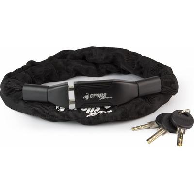 Chaîne antivol Crops 6 mm x 1 100 mm, clé à points K4-66 CP-K4-66-01 (Noir)