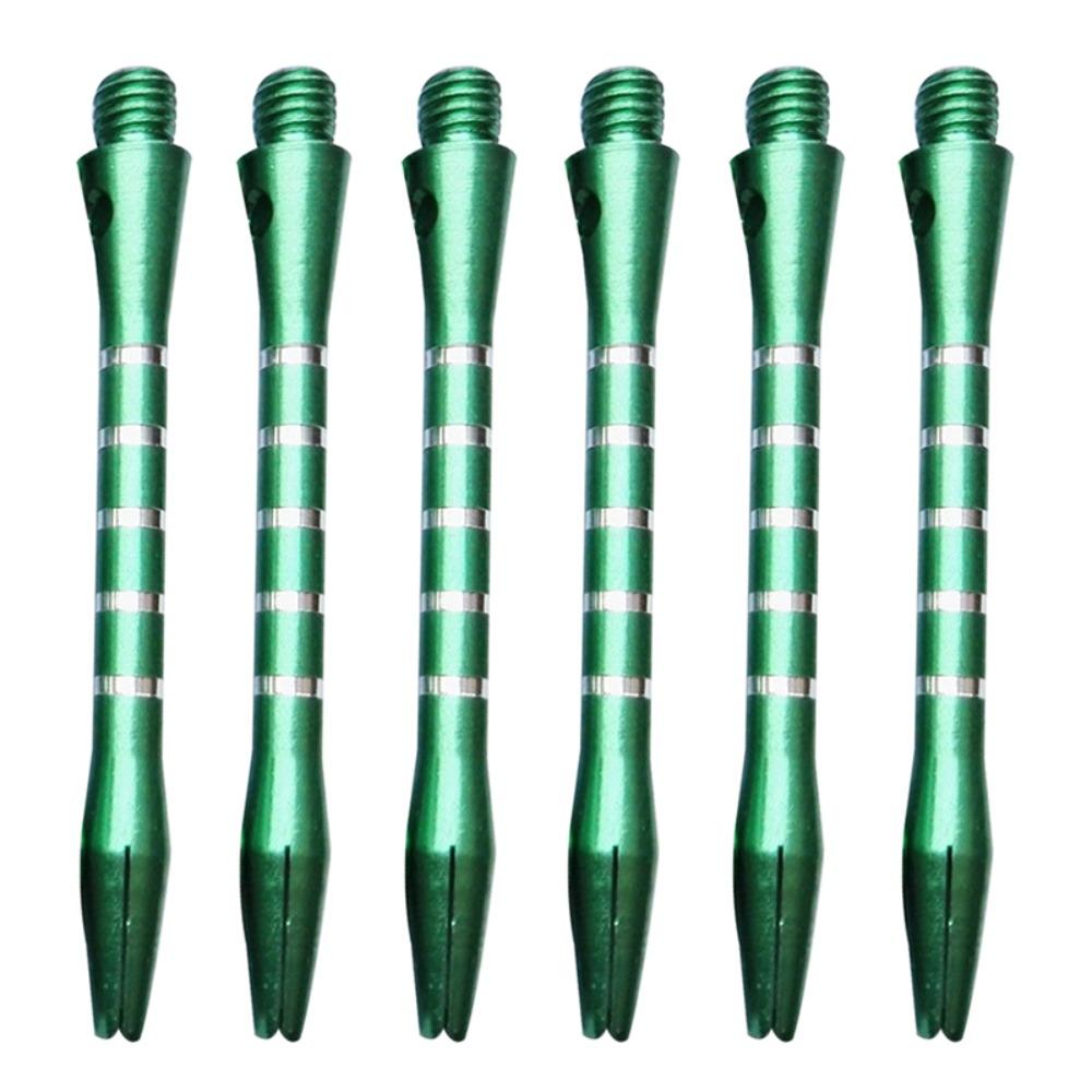 6pcs/Set Medium Size Aluminum Darts Shafts 4.5mm Diameter Mixed Color Throwing Accessories Thread Design Metal Rod