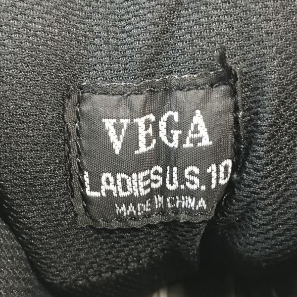 VEGA Riding Short Motorcycle Boots Size L US10 26.5-27.0cm Black On-Road Riders Cushion Shoes(USED)