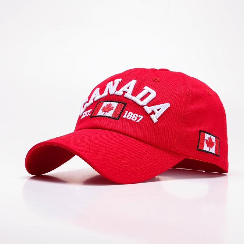 Hat Letters CANADA Baseball Cap Men's and Women's Canadian Cotton Cap Literary Retro