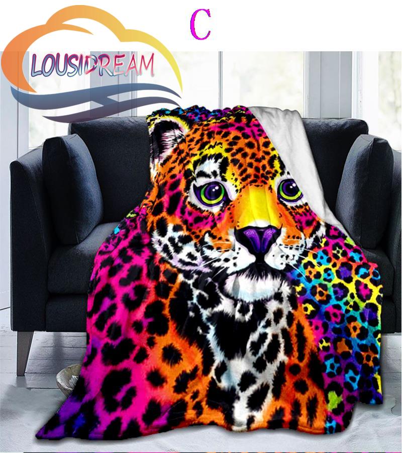 Animal Forest Cheetah Leopard Fluffy Blanket Flannel Warmth Soft Plush Sofa Bed Throw Blanket  Plush Throw Blanket