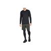 Under Armour Dry Fit Stretch Crew Neck Long Sleeve T-Shirt Men Tops Black 1332491-001