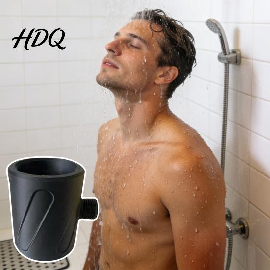 360-degree Shower Head High Pressure Handheld 3D Printed Flushing Adjustable Spray Cleaning Spiral Nozzle for Men Bathroom Accessories All-round