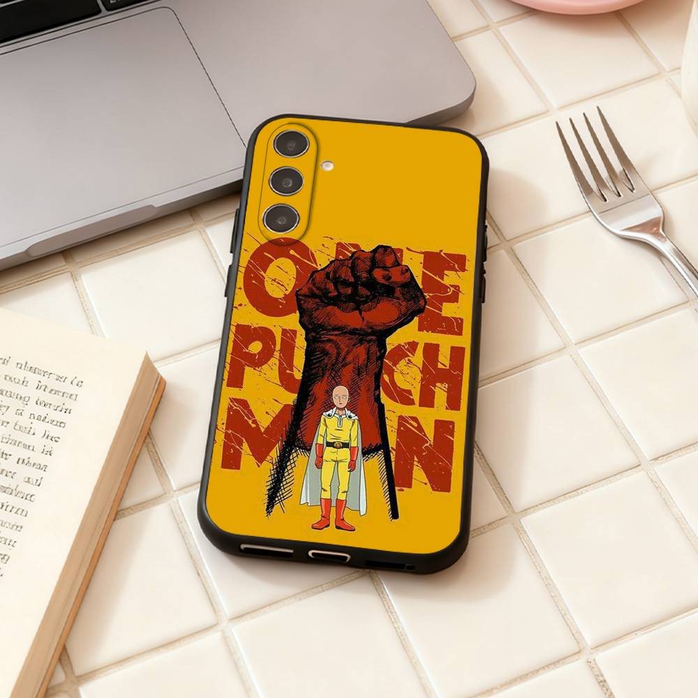 O-One Punch Man Anime Phone Case For Samsung Galaxy A73,A72,A71,A70,A53,A52,A51,Others Soft Black Shell