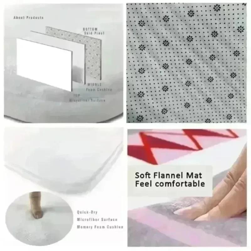 Vintage Floral Living Room with Full Carpet Sofa Coffee Table Floor Mats Bedroom Bedside Blanket Classic Bohemian Style Carpet