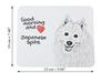 Japanese Spitz, Nihon Supittsu - mouse pad with print, personalized dog-themed mouse pad, unique gadget for an office worker by Art-Dog brand
