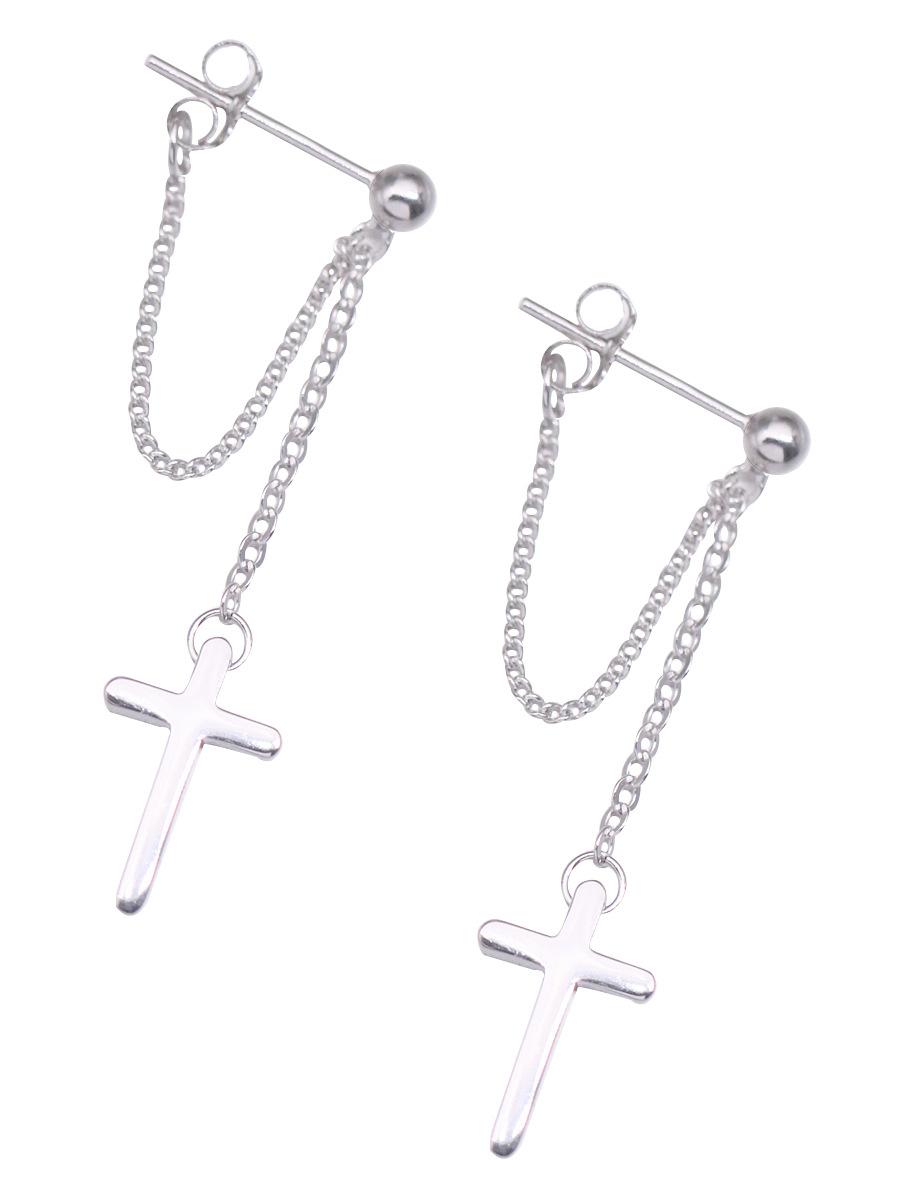 

Чоловічі та жіночі сережки з китицями з цільного ланцюжка. Круті модні сережки в стилі панк. Особистість