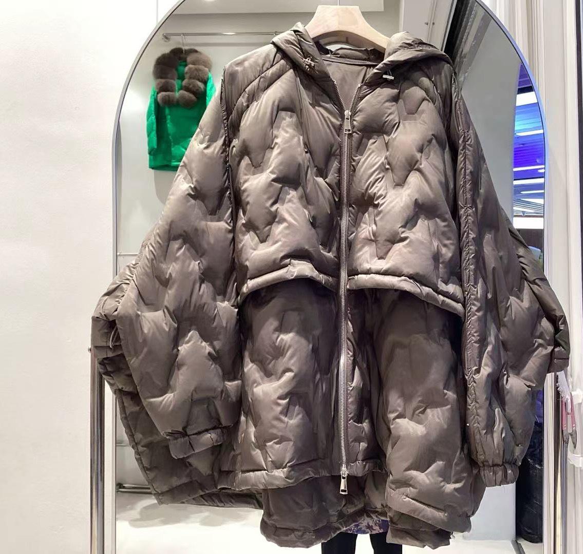 Women`s Hooded European Down Jacket, Short