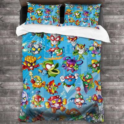 Super Zings Bettwäsche Set Einzelbett Twin Full Queen King Size Bettset Erwachsene Kind Schlafzimmer Bettdeckenbezug Sets 3D Druck Anime Spiel 011