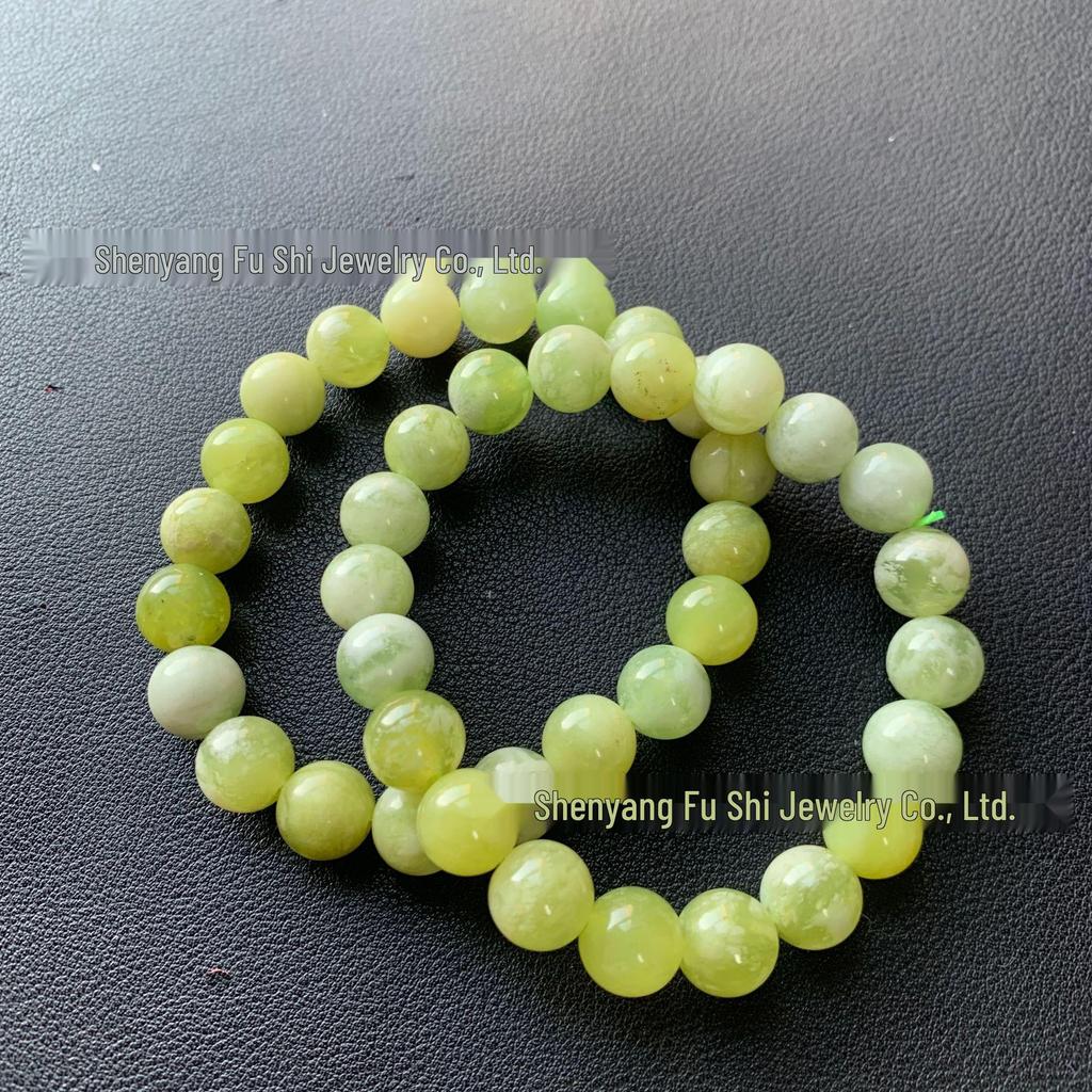 Natural Xiuyan Jade Bracelet - Green-Blue Hues, Grape Milk Cap, Becomes Greener and More Translucent with Wear, High Quality, In Stock.