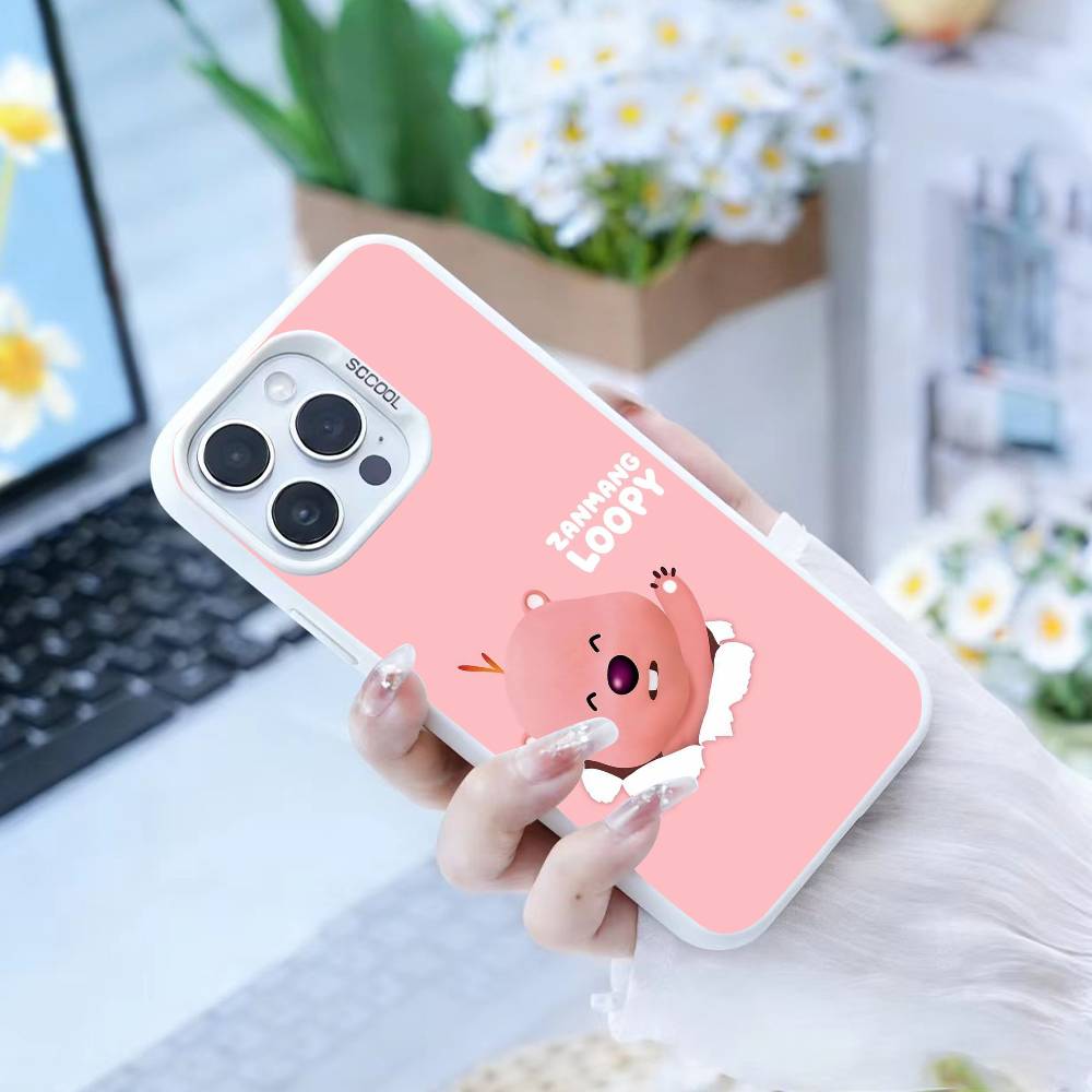 Cute Cartoon K-loopy Phone Case For iPhone 17,16,15,14,13,12,Pro MAX Black Matte Shockproof Cover
