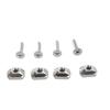 4Pcs Hydrofoil Mounting T Nut Replacement 8mm/6mm Mounting T-Nut And Screws Outdoors Surfing Accessory  Enduring