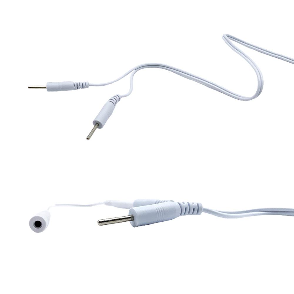 Elektrodenkabel Leitfähiges Kabel Knopf-Typ für Elektrischen EMS Muskelstimulator Anschlusskabel Gesundheit TENS Gerät Körpermassagegerät