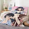 Comedy Anime R-rent a G-girlfriend Throw Lightweight 240g Flannel Blanket Soft Skin-friendly for Summer Cooling
