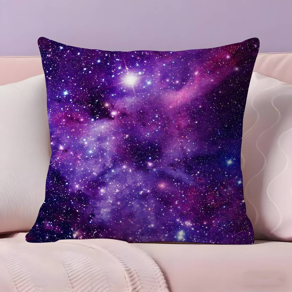 Space Starry Sky Art Pillow Case  Ultra Soft Skin Friendly Fabric Cloud Like Comfort & Concealed Zipper
