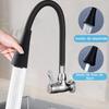 Sink Faucet 360Degree  Rotatable Universal Kitchen Faucet 2 Outlet Modes Silicone Faucet In-Wall Faucets