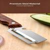 Multi-Functional Vegetable Peeler For Kitchen, Ultra-Sharp Stainless Steel Blade With Wooden Handle And Bottle Opener
