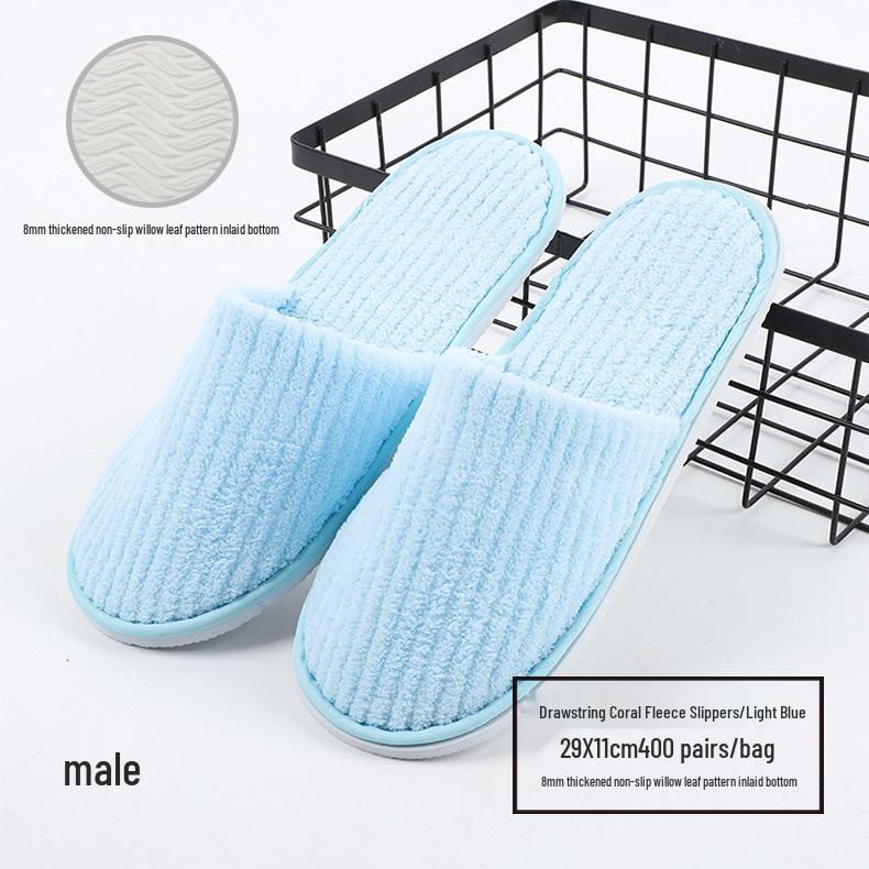 Star Hotel Disposable Non-Slip Slippers for Bed & Breakfast, Guest Room, Beauty Salon, Club House, and Home.