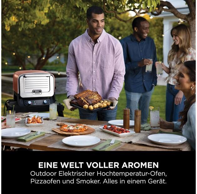 Electric Grill Ninja Woodfire Outdoor Pizzagrill & Smoker (OO101EU)