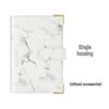 Marble Pattern A6 PU Leather 6-Hole Binder Journal Notebook for Cash Budget