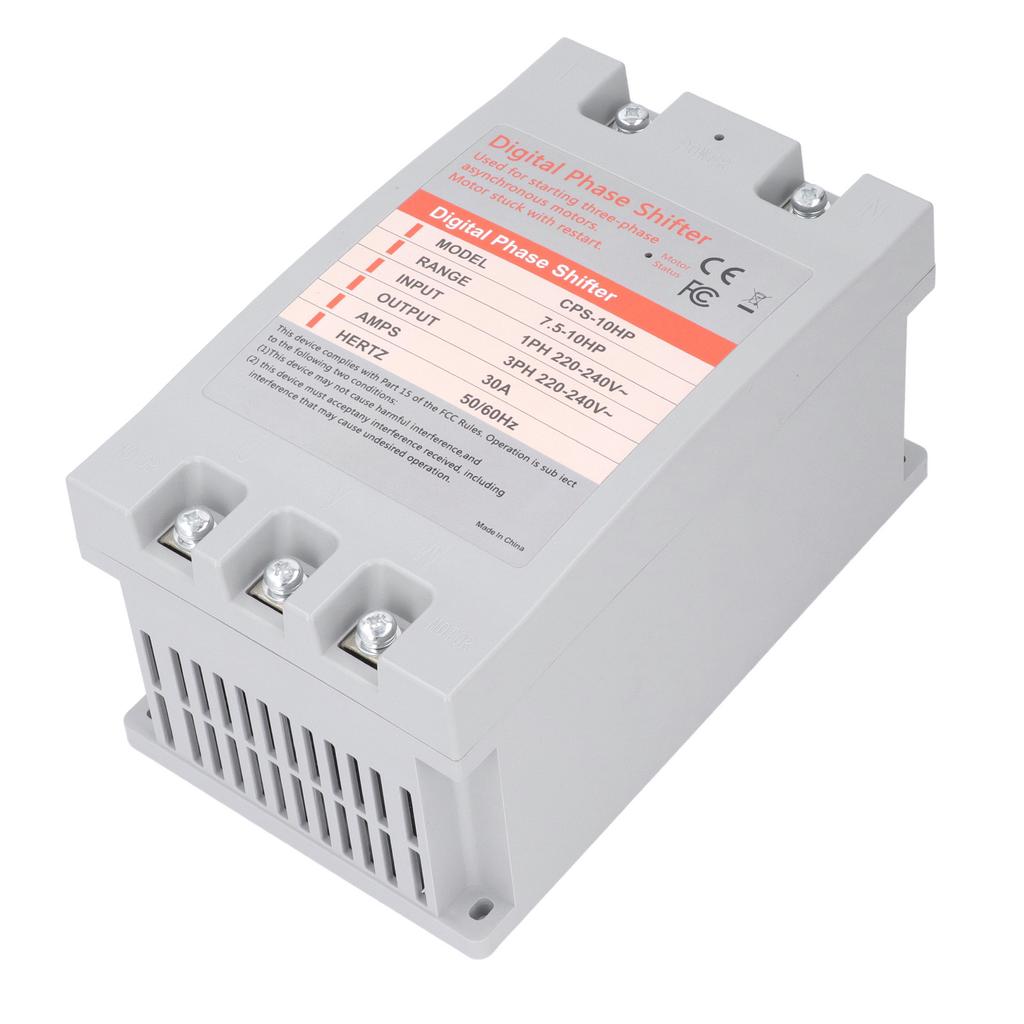Single To 3 Phase Converter 5.5‑7.5KW 30A Digital Phase Shifter Converter for Residential Commercial