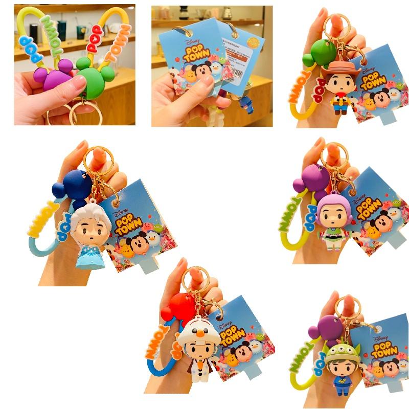 Manmiao Elsa Three-eyed Creative Car Keychain Cute Backpack Pendant Wholesale