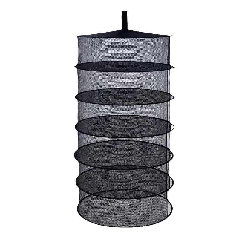 60cm Foldable Round Herb Drying Net and Hanging Basket