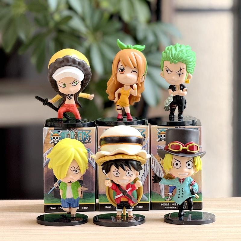 6 Pcs Anime Action Figure Set PVC Luffy New Action Model Collectible Decoration Doll Kids Toys for Christmas Gifts
