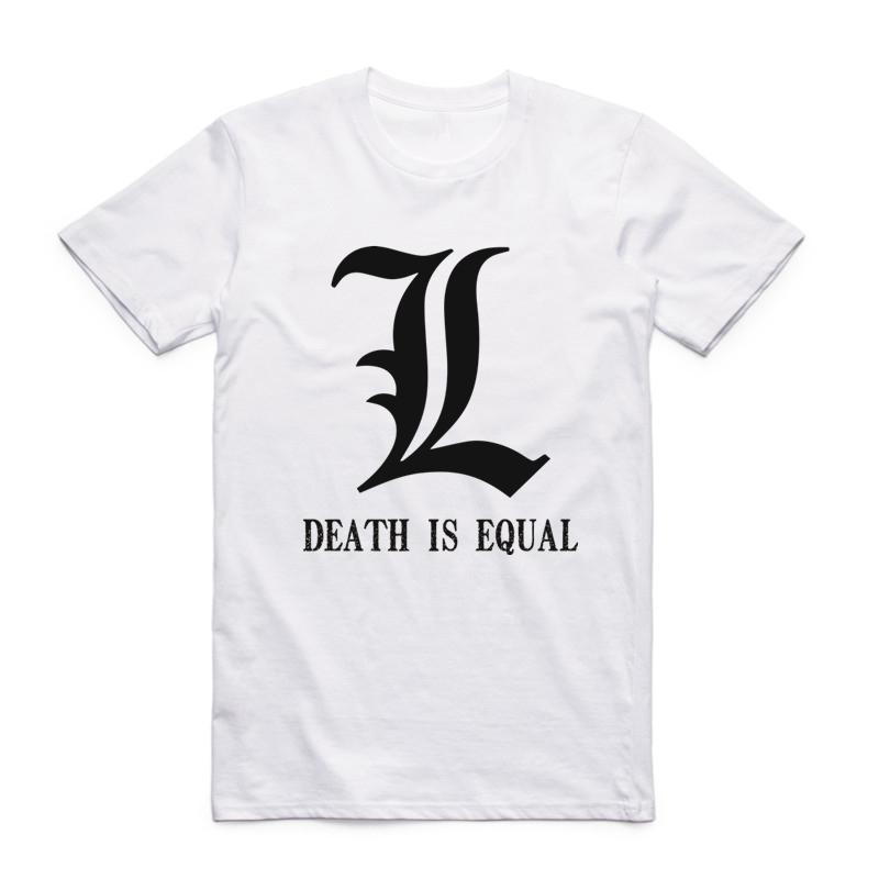 

2019 S-XXX Men Women Japanese Cartoon Comic Death Note T-shirt Short sleeve O-Neck Fashion Harajuku Cool Anime Tshirt 4XL