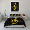 Colorful Musical Notes Pattern. Bedding Sets Duvet Cover Sets Duvet Covers Pillowcases(1 * Duvet Cover 2 * Pillowcases Without Duvet Insert)