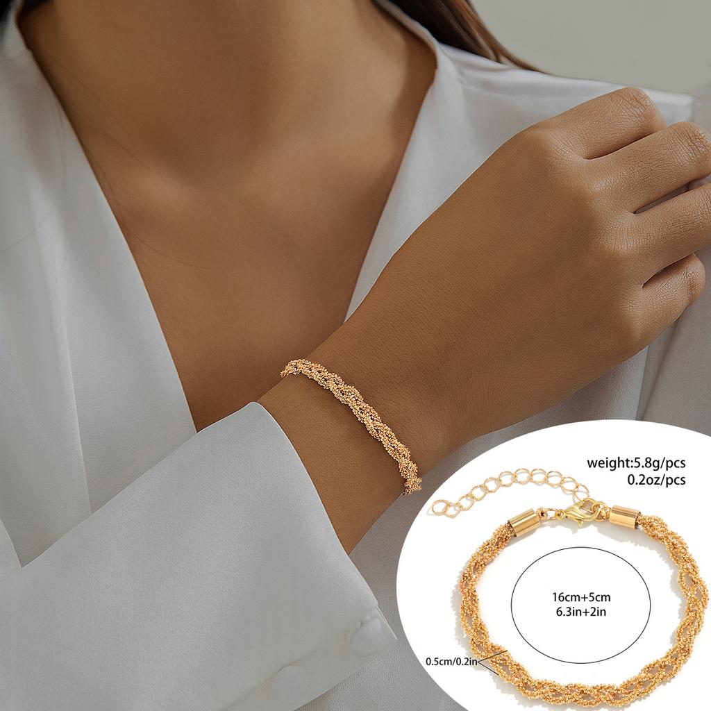 Sparkling naked chain multi-layer neck necklace ins wind simple winding chain necklace women's