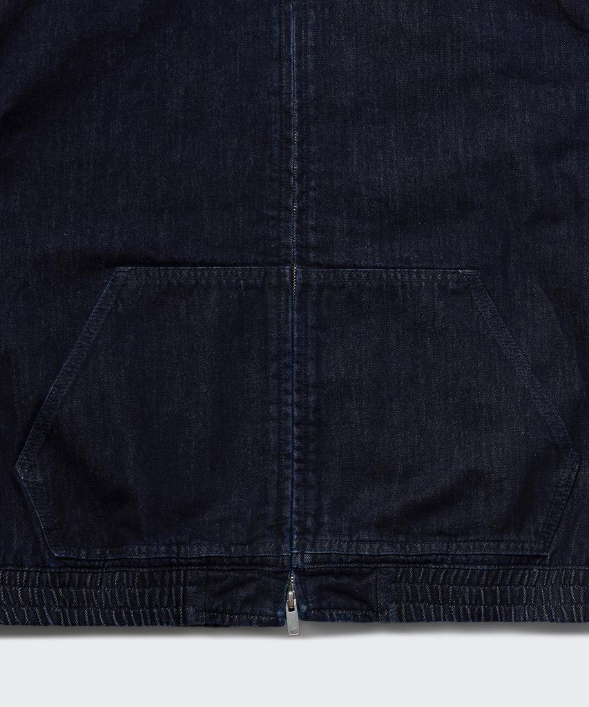 Musinsa Standard Oversized Denim Hooded Zip-Up Jacket [Deep Indigo]