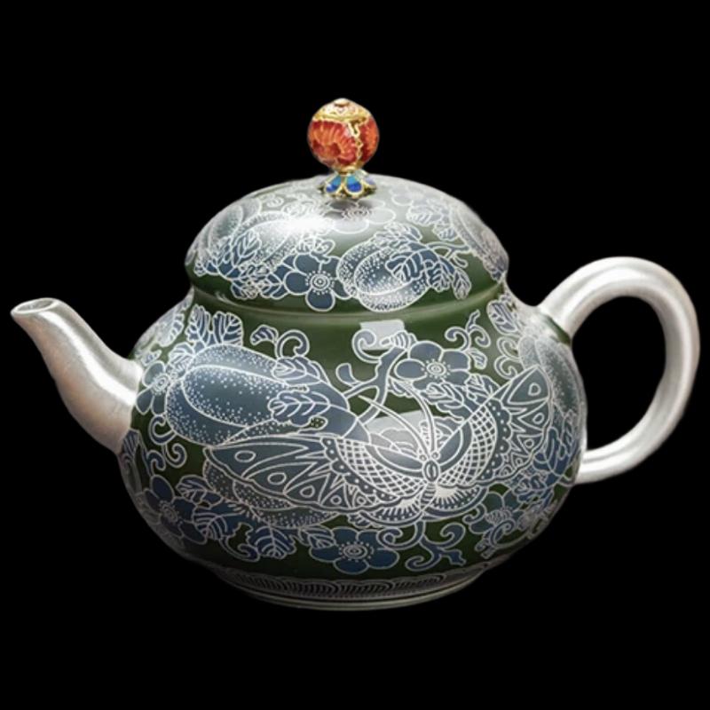 Chaxun Butterfly Loves Flowers Hand-Painted Ceramic Tea Set