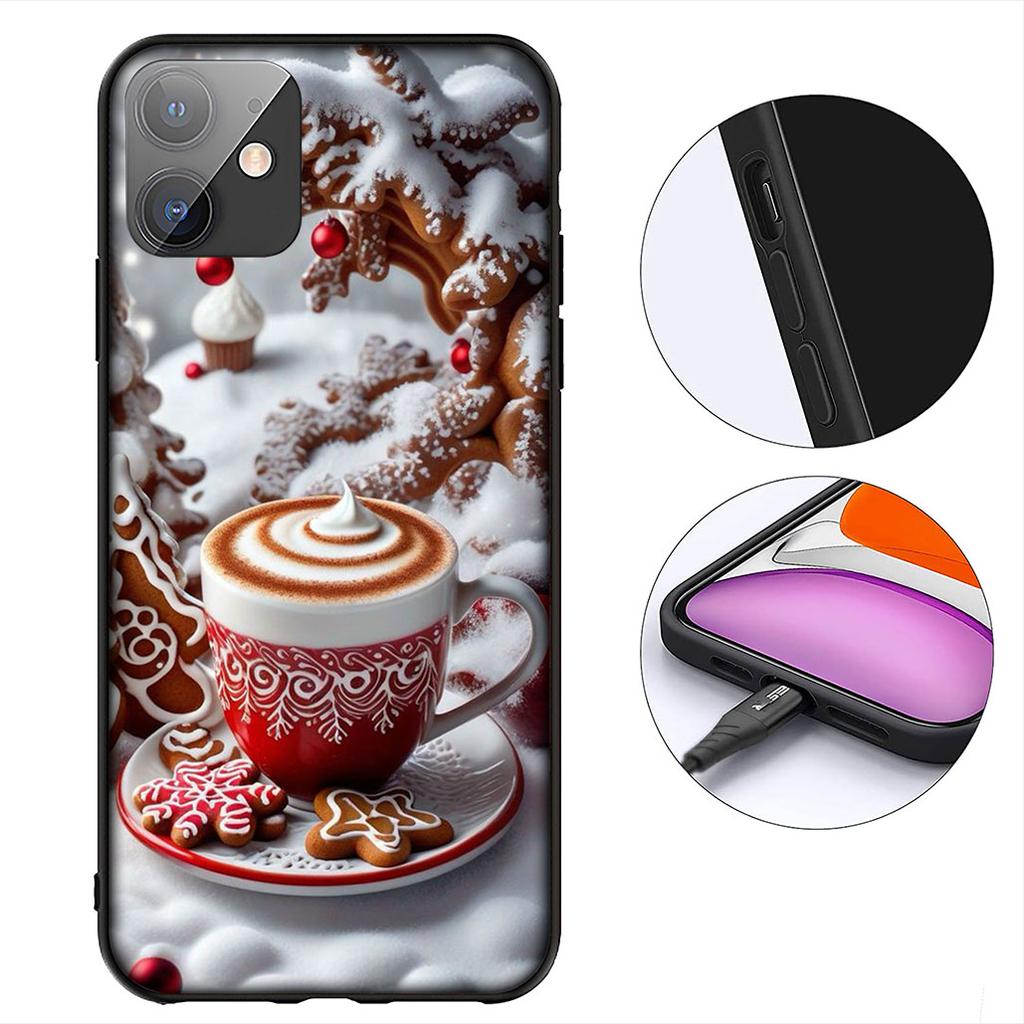 Coffee Merry Christmas Phone Cover for Samsung Galaxy A06 A05 A14 A50 A51 A52 A12 A13 A23 A70 A07 A25 A26 A72 A56 Case