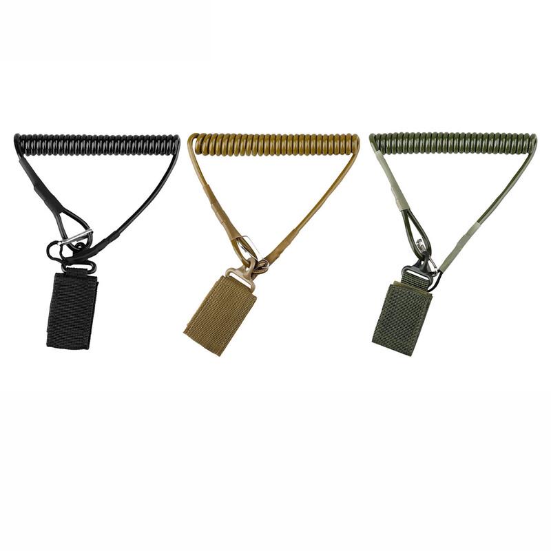 Outdoor Tactical Anti-Loss Spring Lanyard